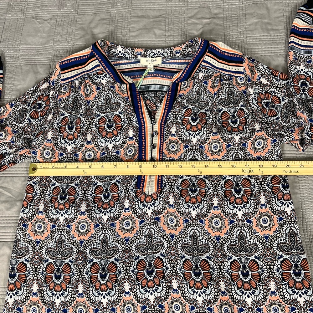 Umgee Multicolor Patterned Mini Dress - Picture 10 of 14